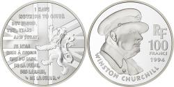World Coins - France, 100 Francs, Winston Churchill, 1994, Paris, Silver, , KM:1037
