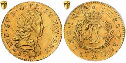 World Coins - Coin, France, Louis XV, Double Louis d'or Mirliton, 1724, Paris, PCGS,
