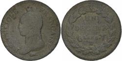 World Coins - France, Decime, Dupré, AN 5, Lille, Bronze, , KM:644.11