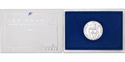 World Coins - France, 100 Francs, Charlemagne, 1986, Monnaie de Paris, BU, Silver,
