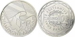 World Coins - France, 10 Euro, Euros des régions, Champagne-Ardenne, 2010, Paris, Silver