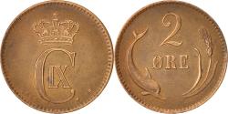 World Coins - Coin, Denmark, Christian IX, 2 Öre, 1875, Copenhagen, , Bronze