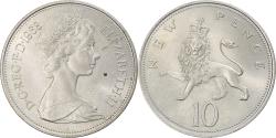 World Coins - Great Britain, Elizabeth II, 10 New Pence, 1968, British Royal Mint,