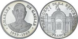 World Coins - France, Medal, Les Présidents de la République, Charles De Gaulle, Politics