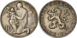 World Coins - Czechoslovakia, 10 Korun, 1955, Silver, , KM:42