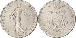 World Coins - France, Semeuse, 1/2 Franc, 1975, Monnaie de Paris, , Nickel, KM:931.1