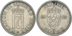 World Coins - Coin, Norway, 50 Öre, 1955