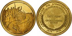 World Coins - France, Medal, Le Cirque, Georges Seurat, Vermeil,