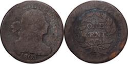 Us Coins - United States, Cent, Draped Bust Cent, 1803, U.S. Mint, Copper, , KM:22