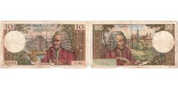 World Coins - France, 10 Francs, Voltaire, 1967-01-05, E.28594333, VF(30-35)