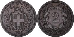 World Coins - Coin, Switzerland, 2 Rappen, 1850, Paris, , Bronze, KM:4.1