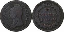 World Coins - France, Decime, Dupré, AN 7, Paris, Copper, , Gadoury:187