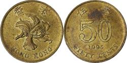 World Coins - Hong Kong, 50 Cents, 1995