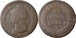 World Coins - Coin, France, Dupré, Decime, AN 5, Paris, , Bronze, KM:644.1