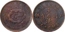 World Coins - China, ANHWEI PROVINCE, Guangxu, 10 Cash, 1906, Copper, , KM:10