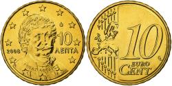 World Coins - Greece, 10 Euro Cent, 2008, Athens, Brass, , KM:211