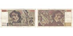 World Coins - France, 100 Francs, Delacroix, 1991, M.202, F(12-15), Fayette:69bis.3c1, KM:154f