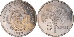World Coins - Coin, Seychelles, 5 Rupees, 1992, British Royal Mint, , Copper-nickel