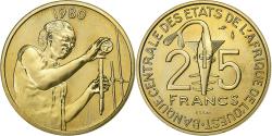 World Coins - West African States, 25 Francs, 1980, Aluminum-Bronze, , KM:E9