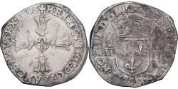 World Coins - Coin, France, Henri IV, 1/4 Ecu, 1603, Bayonne, , Silver, Gadoury:597