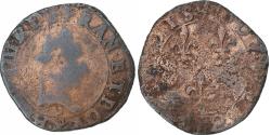 World Coins - France, Henri III, Double Tournois, Bourges, Copper, , Gadoury:455