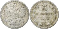 World Coins - Coin, Russia, Nicholas II, 15 Kopeks, 1902, Saint-Petersburg, , Silver