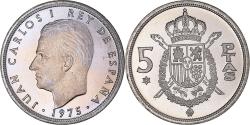 World Coins - Coin, Spain, Juan Carlos I, 5 Pesetas, 1975 (77), BE, , Copper-nickel