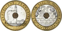 World Coins - Coin, France, Jeux Méditerranéens, 20 Francs, 1993, , Tri-Metallic