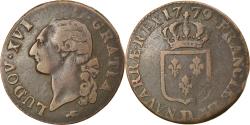 World Coins - Coin, France, Louis XVI, Sol ou sou, Sol, 1779, Lyon, , Copper