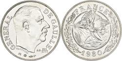 World Coins - France, Medal, Général De Gaulle, 1980, Silver,