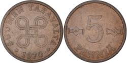 World Coins - Coin, Finland, 5 Pennia, 1970, , Copper, KM:45