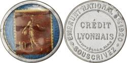 World Coins - Coin, France, Credit Lyonnais, 10 Centimes, 1920, Timbre-Monnaie,