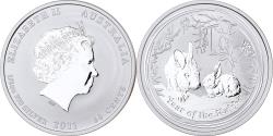 World Coins - Australia, Elizabeth II, 50 Cents, Year of the Rabbit, 2011, Perth, Silver