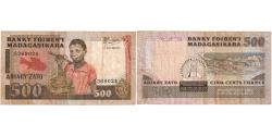 World Coins - Madagascar, 500 Francs = 100 Ariary, VF(30-35)