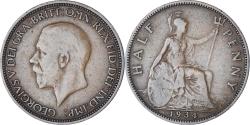 World Coins - Coin, Great Britain, George V, 1/2 Penny, 1934, , Bronze, KM:837