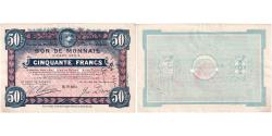 World Coins - Banknote, Pirot:59-2181, 50 Francs, 1917, France, AU(55-58), Roubaix et