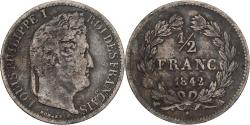 World Coins - France, 1/4 Franc, Louis-Philippe, 1842, Paris, Silver, , KM:740.1