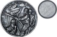 World Coins - France, Medal, Sapeurs-pompiers, Gloria, , Silvered bronze
