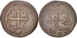 World Coins - Coin, Colombia, 1/4 Réal, 1820, , Copper, KM:B4