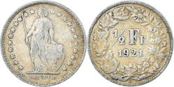 World Coins - Coin, Switzerland, 1/2 Franc, 1921