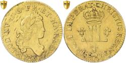 World Coins - France, Louis XV, Louis d'or de Béarn aux 2 L, 1723, Pau, New flan, pedigree