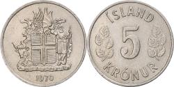 World Coins - Iceland, 5 Kronur, 1970