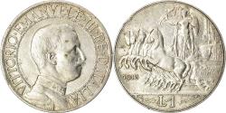 World Coins - Coin, Italy, Vittorio Emanuele III, Lira, 1913, Rome, , Silver, KM:45