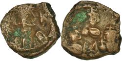 Ancient Coins - Coin, Constans II, Constantine IV, Heraclius and Tiberius, Follis, 666-668