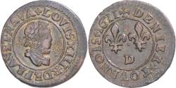 World Coins - Coin, France, Louis XIII, Denier Tournois, 1611, Lyon, , Copper