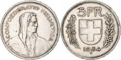 World Coins - Coin, Switzerland, 5 Francs, 1954, Bern, , Silver, KM:40