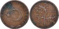 World Coins - Coin, Turkey, 5 Kurus, 1966