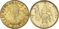World Coins - Coin, San Marino, 200 Lire, 1997, , Aluminum-Bronze, KM:366