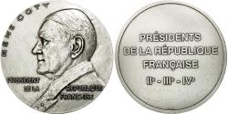 World Coins - France, Medal, Les Présidents de la République, René Coty, , Silvered