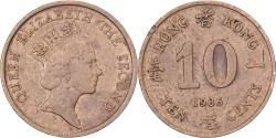 World Coins - Hong Kong, Elizabeth II, 10 Cents, 1986, Nickel-brass, , KM:55
